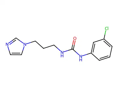 1-(3-Chlorophenyl)-3-(3-imidazol-1-ylpropyl)urea structure