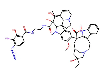 N-(4-Azido-3-iodosalicyl)-N'-beta-aminoethylvindesine structure