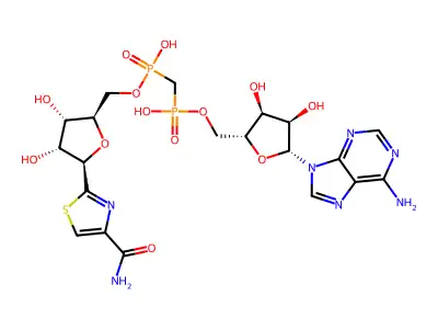 beta-Methylene thiazole-4-carboxamide adenine dinucleotide structure
