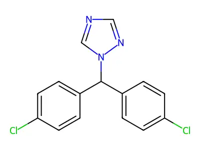 1-[Bis(4-chlorophenyl)methyl]-1,2,4-triazole structure