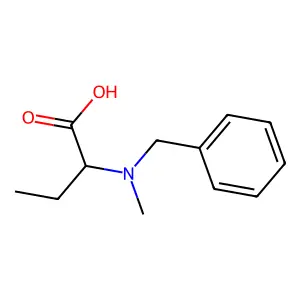 2-[Benzyl(methyl)amino]butanoic acid structure
