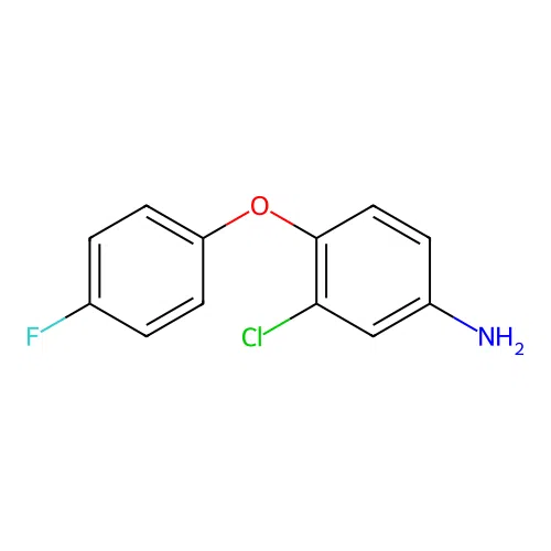 3-Chloro-4-(4-fluorophenoxy)aniline structure