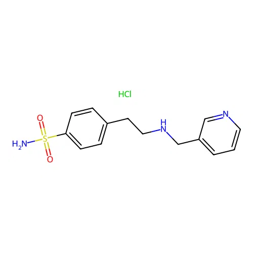 4-{2-[(Pyridin-3-ylmethyl)-amino]-ethyl}-benzenesulfonamide structure
