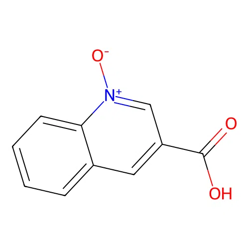 1-Oxidoquinolin-1-ium-3-carboxylic acid structure