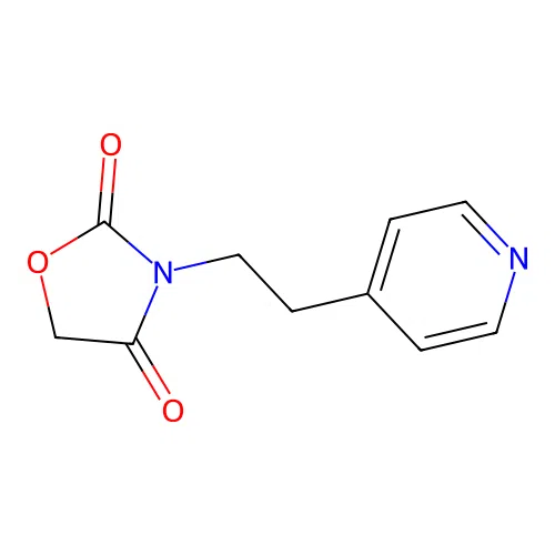 3-(2-(4-Pyridyl)ethyl)-2,4-oxazolidinedione structure