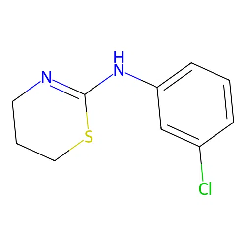 N-(3-chlorophenyl)-5,6-dihydro-4H-1,3-thiazin-2-amine structure