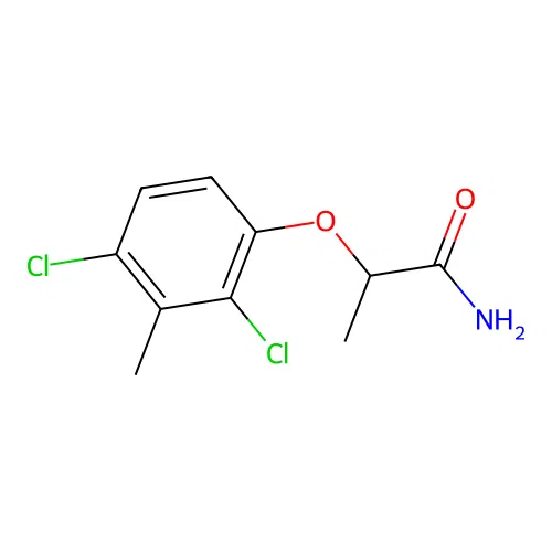 2-(2,4-Dichloro-3-methylphenoxy)propanamide structure