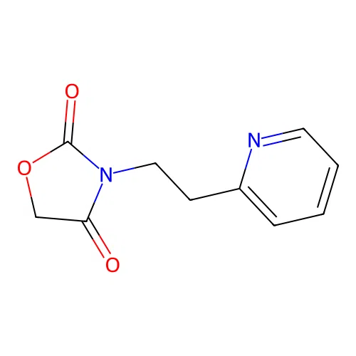 3-(2-(2-Pyridyl)ethyl)-2,4-oxazolidinedione structure