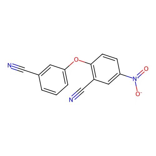 2-(3-Cyanophenoxy)-5-nitrobenzonitrile structure