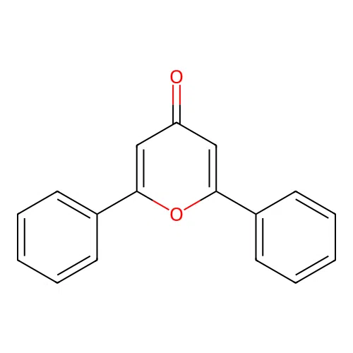 2,6-Diphenyl-4H-pyran-4-one structure