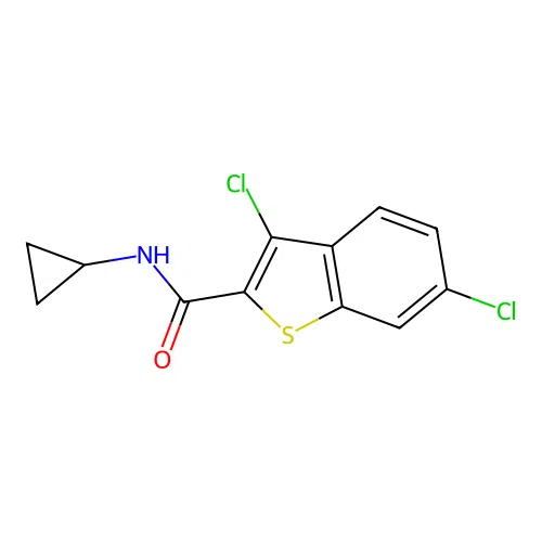 3,6-Dichloro-N-cyclopropylbenzo[b]thiophene-2-carboxamide structure