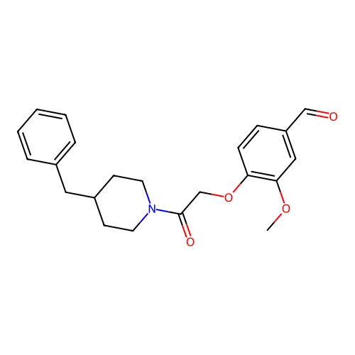 4-[2-(4-Benzylpiperidin-1-yl)-2-oxoethoxy]-3-methoxybenzaldehyde structure