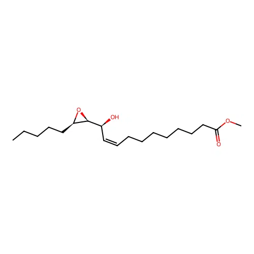 9-Undecenoic acid, 11-hydroxy-11-(3-pentyloxiranyl)-, methyl ester, (2S-(2a(9Z,11R*),3b))- structure