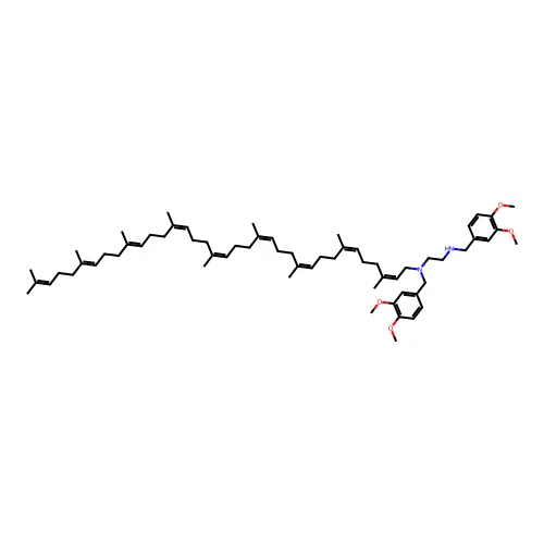 N-Solanesyl-N,N'-bis(3,4-dimethoxybenzyl)ethylenediamine structure