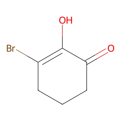 2-Cyclohexen-1-one, 3-bromo-2-hydroxy- structure