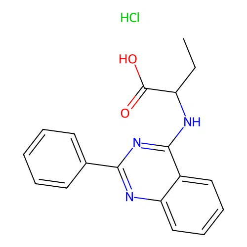 2-(2-Phenyl-quinazolin-4-ylamino)-butyric acid structure