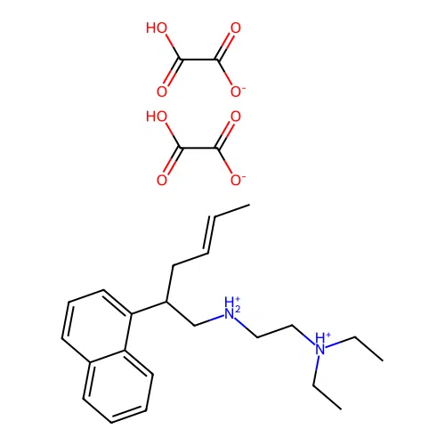 1-Naphthaleneethylamine, beta-(2-butenyl)-N-(2-diethylaminoethyl)-, bioxalate structure
