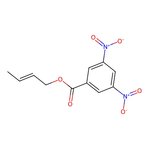 (E)-But-2-enyl 3,5-dinitrobenzoate structure