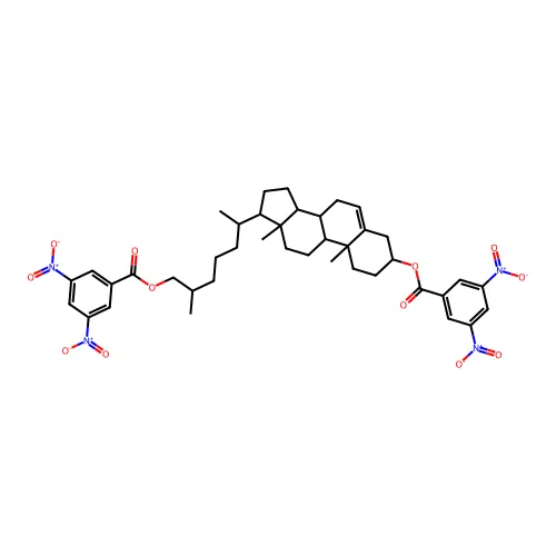 Cholest-5-ene-3b,26-diol,bis(3,5-dinitrobenzoate) (6CI) structure