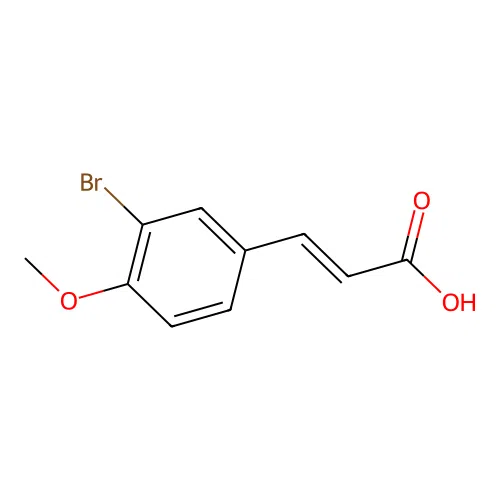 3-(3-Bromo-4-methoxyphenyl)-2-propenoic acid structure