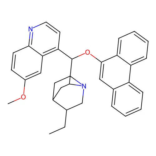 (8alpha,9R)-10,11-Dihydro-6'-methoxy-9-(9-phenanthrenyloxy)cinchonan structure