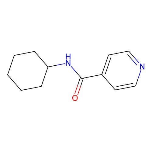 N-cyclohexylpyridine-4-carboxamide structure