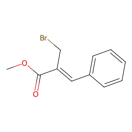 2-Bromomethyl-3-phenyl-acrylic acid methyl ester structure