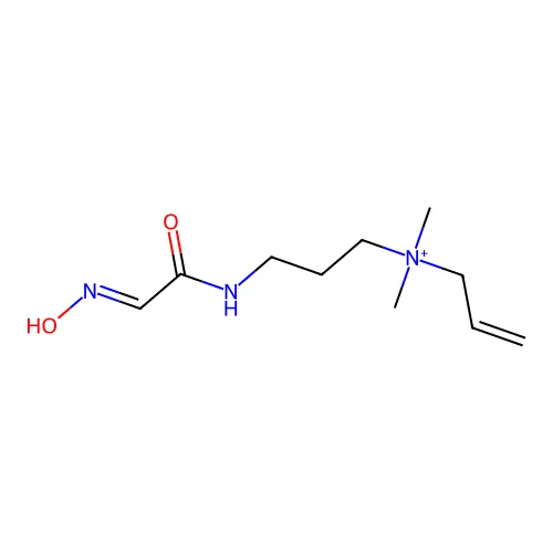N-{3-[2-(Hydroxyimino)acetamido]propyl}-N,N-dimethylprop-2-en-1-aminium structure