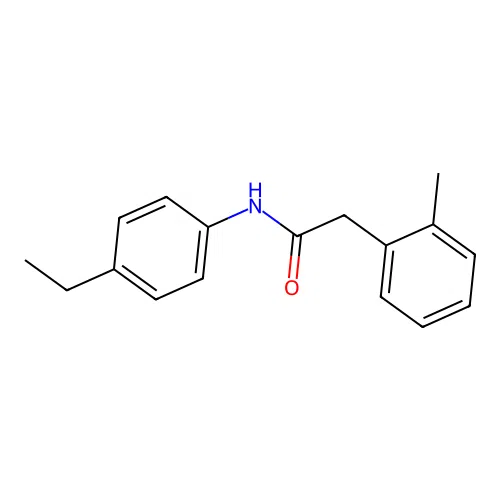 N-(4-ethylphenyl)-2-(2-methylphenyl)acetamide structure