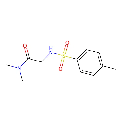 N,N-dimethyl-2-{[(4-methylphenyl)sulfonyl]amino}acetamide structure