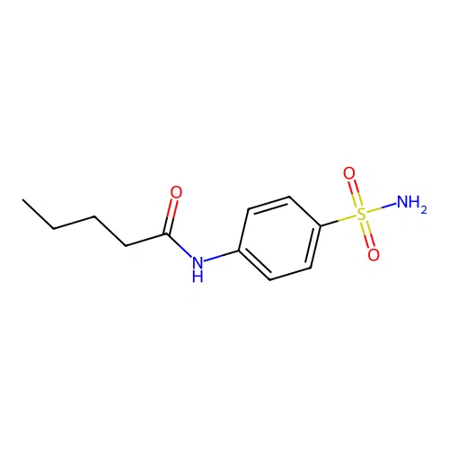 N-(4-sulfamoylphenyl)pentanamide structure