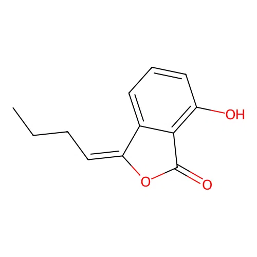 (E)-3-Butylidene-7-Hydroxyisobenzofuran-1(3H)-One structure