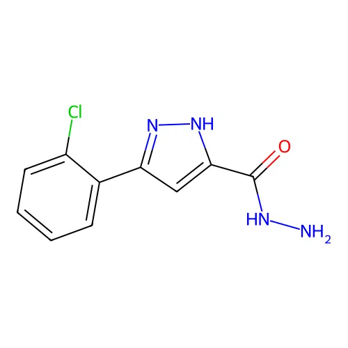 3-(2-chlorophenyl)-1H-pyrazole-5-carbohydrazide structure