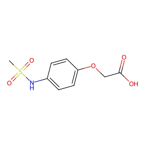 2-(4-(Methylsulfonamido)phenoxy)acetic acid structure