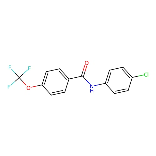 N-(4-chlorophenyl)-4-(trifluoromethoxy)benzamide structure