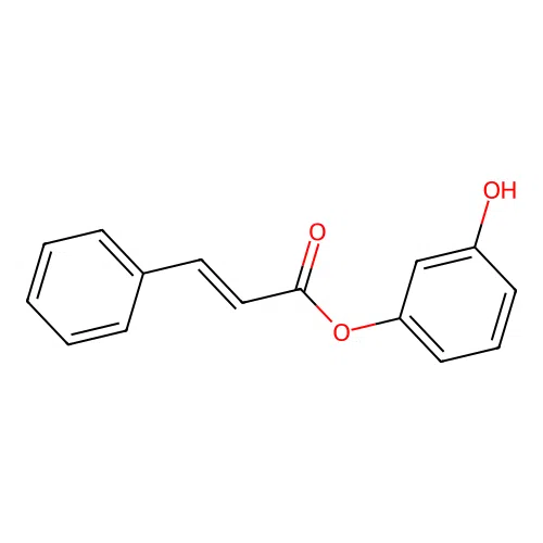 3-Hydroxyphenyl 3-phenylacrylate structure