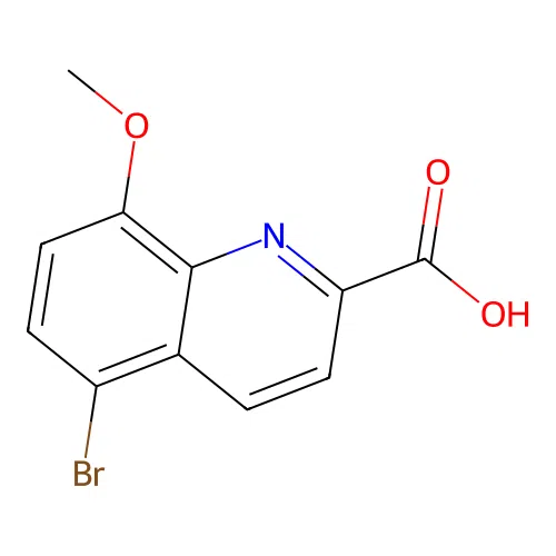 2-Quinolinecarboxylic acid, 5-bromo-8-methoxy- structure