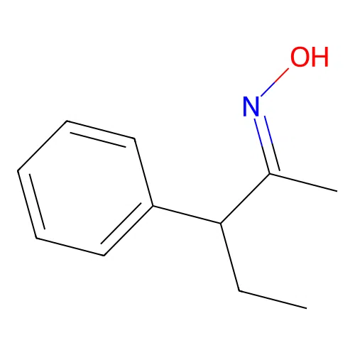 N-(3-phenylpentan-2-ylidene)hydroxylamine structure
