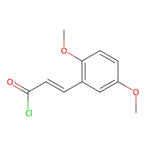 3-(2,5-Dimethoxyphenyl)prop-2-enoyl chloride structure