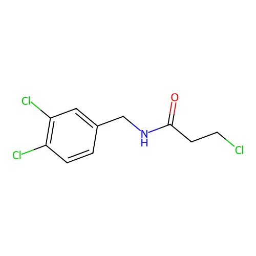 3-chloro-N-(3,4-dichlorobenzyl)propanamide structure