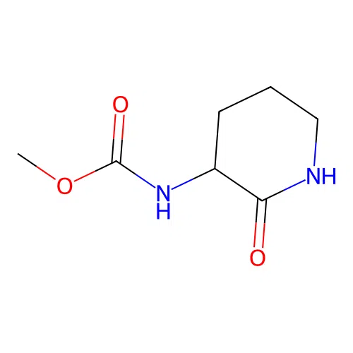 methyl N-(2-oxopiperidin-3-yl)carbamate structure