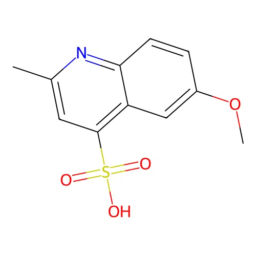 6-Methoxy-2-methylquinoline-4-sulfonic acid structure