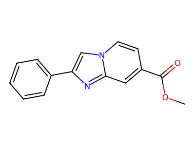 Methyl 2-phenylimidazo[1,2-a]pyridine-7-carboxylate structure