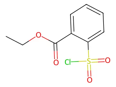 Ethyl 2-(chlorosulfonyl)benzoate structure