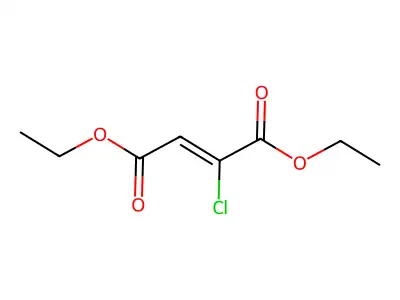 2-Butenedioic acid, 2-chloro-, diethyl ester, (Z)- structure