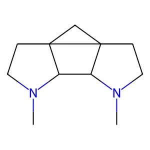 2,7-Diazatetracyclo(3.3.3.04,9.08,11)undecane, N,N'-dimethyl- structure