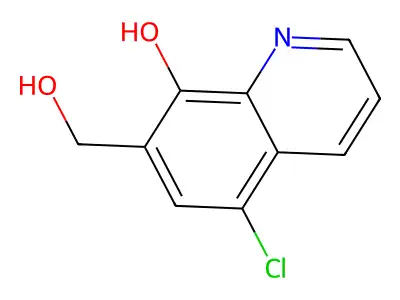 7-Quinolinemethanol, 5-chloro-8-hydroxy- structure