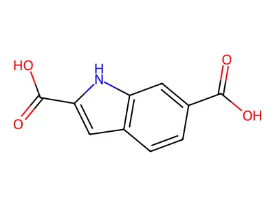 1H-indole-2,6-dicarboxylic Acid structure
