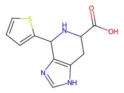 4-(2-Thienyl)-4,5,6,7-tetrahydro-3H-imidazo[4,5-c]pyridine-6-carboxylic acid structure