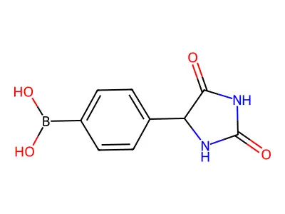 [4-(2,5-dioxoimidazolidin-4-yl)phenyl]boronic Acid structure